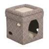 Mid West® Curious Cat Cube - Mushroom Color 16 Inch(94559) -Pet Supplies Shop 027773023067