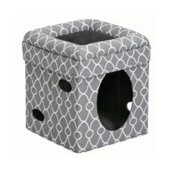 Mid West® Curious Cat Cube - Gray Color 16 Inch(94558)