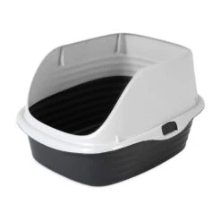 Arm & Hammer™ Rimmed Wave Litter Pan Pearl White/Pearl Ash Blue Color Large(56319)