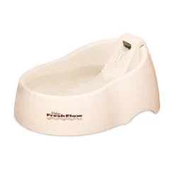 Petmate® Deluxe Fresh Flow Fountain For Cats Bleached Linen Color 50 Oz Medium(20963)