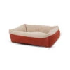 Aspen Pet® Self Warming Rectangular Lounger Barn Red/Cream Color Large(57076) -Pet Supplies Shop 029695801389