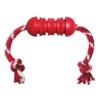 Kong® Dental With Rope Dog Toys Red Medium(82752) -Pet Supplies Shop 035585121215