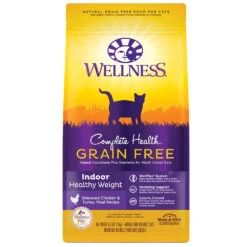Wellness® Complete Health™ Grain Free Indoor Healthy Weight Deboned Chicken & Turkey Meal Recipe Cat Food 2.25 Lbs(130377)