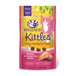Wellness® Complete Health™ Kittles™ Grain Free Salmon & Cranberries Recipe Crunchy Cat Treats 2 Oz(131115)