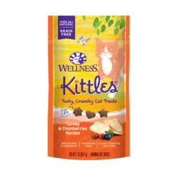 Wellness® Complete Health™ Kittles™ Grain Free Turkey & Cranberries Recipe Crunchy Cat Treats 2 Oz(131122)
