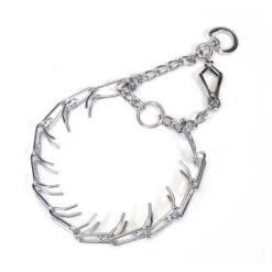 Coastal® Titan® Dog Prong Training Collar With One-Handed Quick Release Snap Chrome Color 3 MM X 18 Inch(17756)