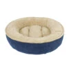 Rover Rest™ Maggie Donut Round Dog Bed Navy/Tan 43 X 43 X 12 Inch(135871) -Pet Supplies Shop 086268079149