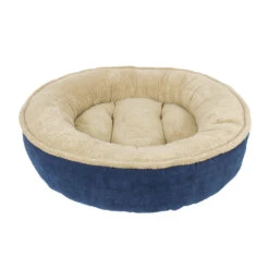 Rover Rest™ Maggie Donut Round Dog Bed Navy/Tan 43 X 43 X 12 Inch(135871)