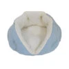 Arlee Pet Products Luna Tufted Clam Shell Style Cat & Dog Bed Moon Light Blue 21 × 21 × 10 Inch(135280)
