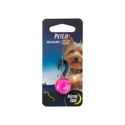 Nite Ize® Petlit® Collar Light For Dog Pink Color 1.73 X 0.97 X 0.62 Inch(15206)