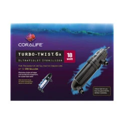 Coralife® 6X Turbo Twist UV Sterilizer 18 Watt 16.25 X 8.75 X 3.13 Inch(24444)