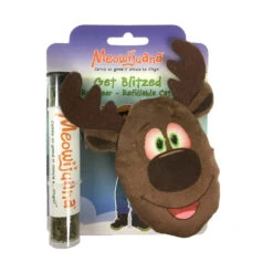 Meowijuana® Get Blitzed Refillable Reindeer Cat Toys(135796)