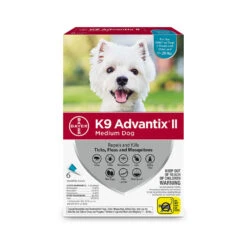 K9 Advantix® II Flea & Tick Treatment For Medium Dog 6 Dose(43832)