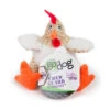 GoDog® Checkers™ Fat White Roosters Dog Toys Large(115260)