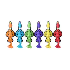 Multipet Cross-Ropes™ Duck Dog Toys Assorted Color 11.5 Inch(94103)