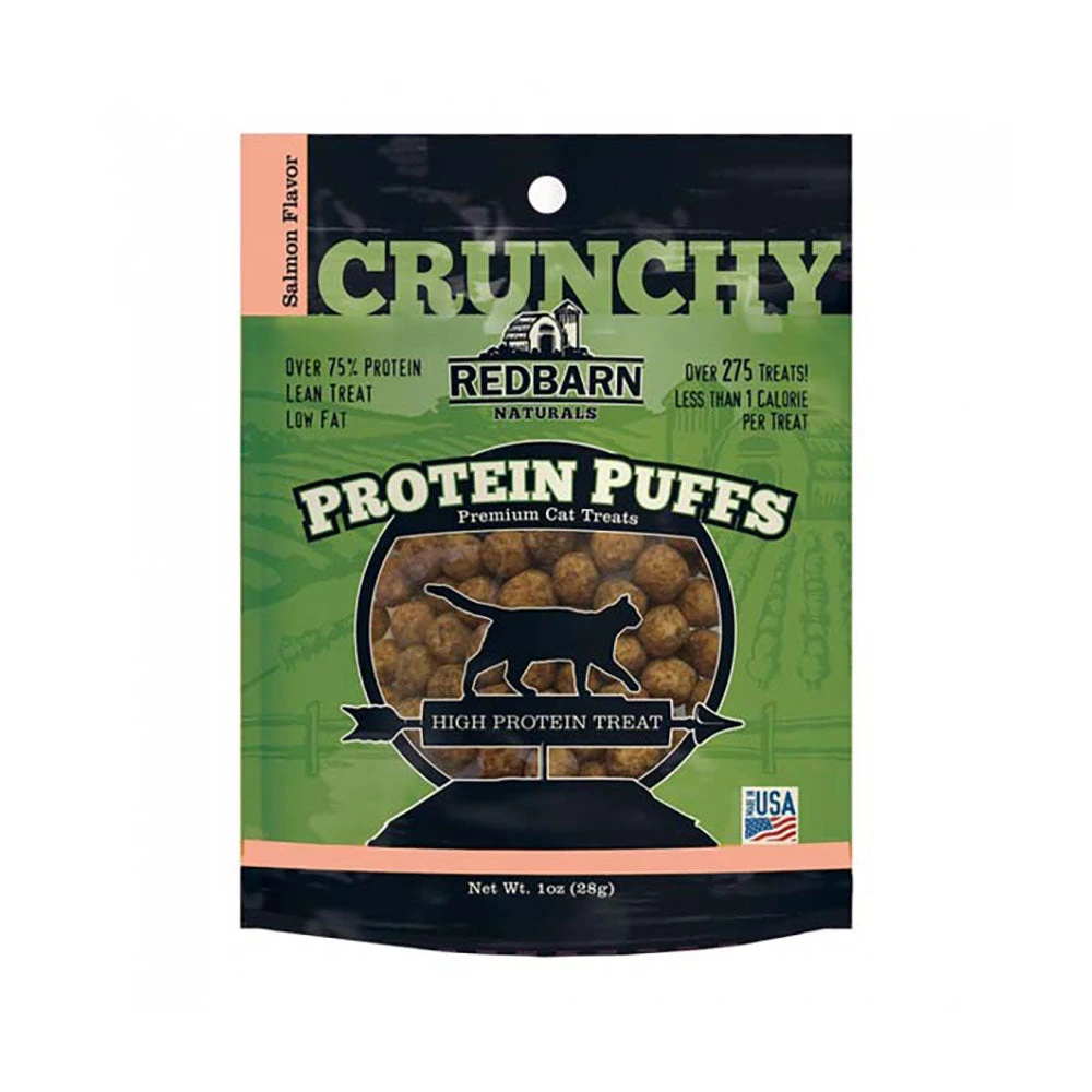 Redbarn® Salmon Protein Puffs High Protien Cat Treats(115764) 3 Redbarn® Salmon Protein Puffs High Protien Cat Treats(115764)