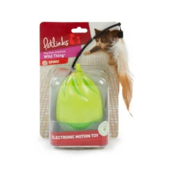 Petlinks® Wild Thing™ Electronic Motion Cat Toys Green Color 4 Inch Diameter(132821)