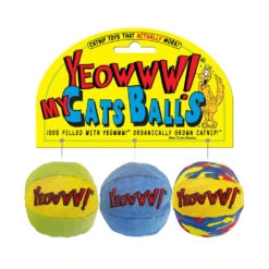 Ducky World Yeowww!® My Cats Balls Catnip Toys Assorted Color 2 Inch(58896)