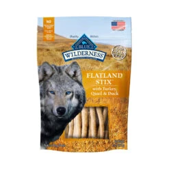 Blue Buffalo® Wilderness™ Flatland Stix™ With Turkey, Quail & Duck Grain Free Soft-Moist Dog Stix 6 Oz(47324)