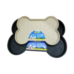 Loving Pets® Bella Spill-Proof Dog Mat Black Color Large(89888)