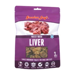 Grandma Lucy’s® Freeze Dried Liver Single Ingredient Cat & Dog Treats 3 Oz(69936)