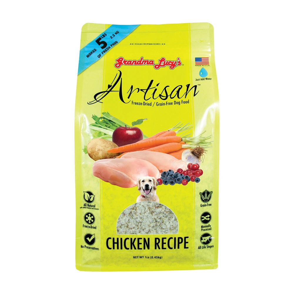 Grandma Lucy’s® Artisan™ Freeze Dried Grain Free Chicken Recipe Dog Food 1 Lbs(69961) 3 Grandma Lucy’s® Artisan™ Freeze Dried Grain Free Chicken Recipe Dog Food 1 Lbs(69961)
